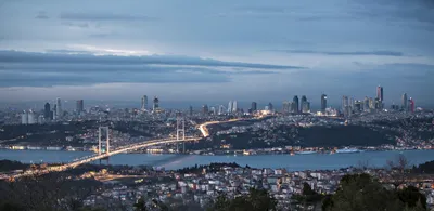 Обои Города Стамбул (Турция), обои для рабочего стола, фотографии города,  стамбул , турция, мост, закат, мечеть Обои для рабочего стола, скачать обои  картинки заставки на рабочий стол.