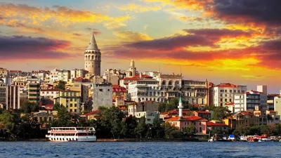 Обои Города Стамбул (Турция), обои для рабочего стола, фотографии города,  стамбул, турция, мечети, дома, панорама Обои для рабочего стола, скачать  обои картинки заставки на рабочий стол.