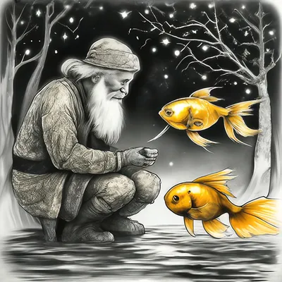 Вся Детская Литература — Сказка о рыбаке и рыбке