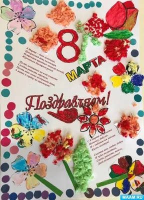 Плакат 8 марта Цветочная цифра 8 Тюльпаны 0-02-8038 А Мир открыток купить  недорого в магазине праздника ВесЛандия