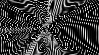 иллюзия сильфона чёрно белый абстрактный фон, Цветы, пульсация, Черно белые  линии фон картинки и Фото для бесплатной загрузки