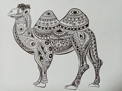 Стилизованные животные (51 фото) in 2023 | Tangle art, Zentangle art,  Zentangle drawings