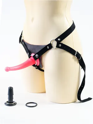 Анальный страпон для начинающих SexyFire \"Афина\" с тонкой розовой насадкой  - купить с доставкой по выгодным ценам в интернет-магазине OZON (272621816)