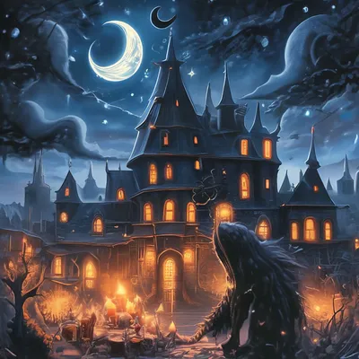 Волшебная и страшная ночь, готика, …» — создано в Шедевруме