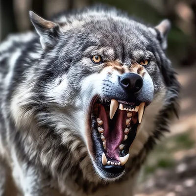 страшный волк с блестящими глазами в дар Иллюстрация штока - иллюстрации  насчитывающей смерть, пугающе: 271262106