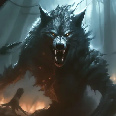 Картинки страшные волки