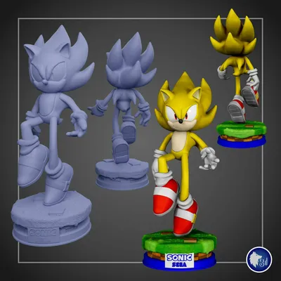 Sonic Соник Соник супер Sonic super 45 см