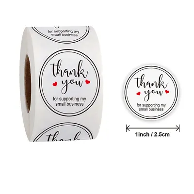 25 мм спасибо рулонные наклейки с буквой благодарю вас за поддержку моего  маленького Бизнес супер спасибо подарочная упаковка наклейки | AliExpress