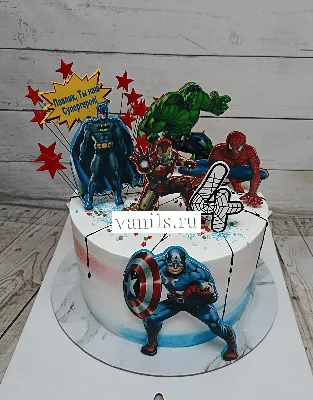 Торт супергерои