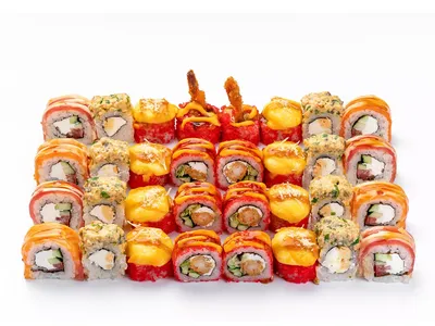Huge Sushi Roll Set Big Party Stock Photo 1604585764 | Shutterstock