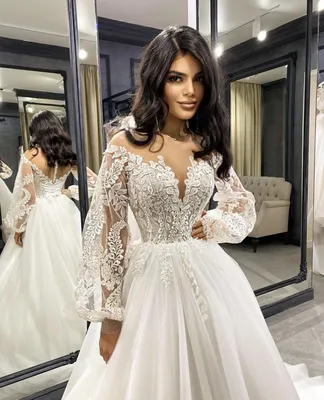 Кружевные свадебные платья на заказ | AliExpress