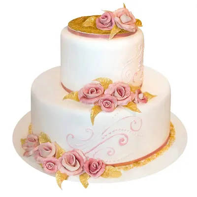 купить двухъярусный свадебный торт без мастики c бесплатной доставкой в  Санкт-Петербурге, Питере, СПБ
