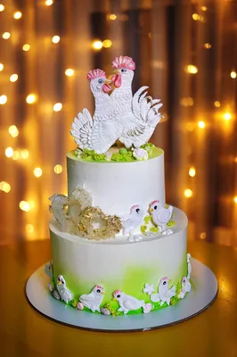 Свадебные торты на заказ с доставкой по Москве, заказать торт на свадьбу  недорого