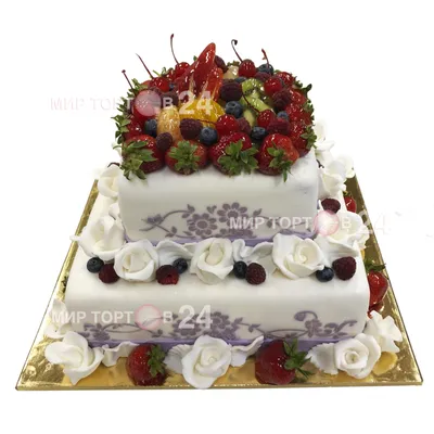 Небольшой торт на свадьбу - 79 фото