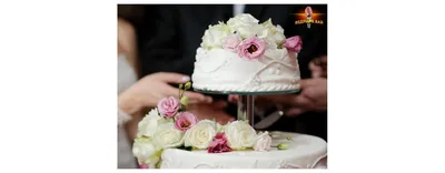 Двухъярусные свадебные торты - 1173 фотографии