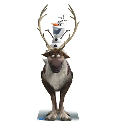 Sven Disney Frozen Lifesize CARDBOARD CUTOUT standee standup Reindeer  Princess | eBay