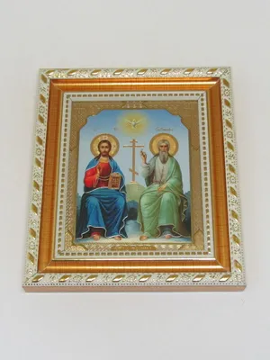 Купить картины и иконы из янтаря, православные иконы Икона Святая Троица на  сайте Yantar.ua