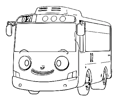 Автобус \"Тайо\" с гаражом (цвет на выбор)