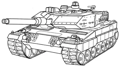 Раскраска детская танк - 70 фото