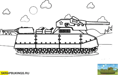 Раскраска Танк Т-90 распечатать или скачать