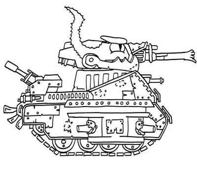 Немецкий танк - Раскраски для детей и взрослых