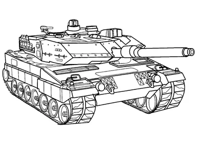 Танк кв 44 рисунок раскраска (49 фото) » рисунки для срисовки на  Газ-квас.ком