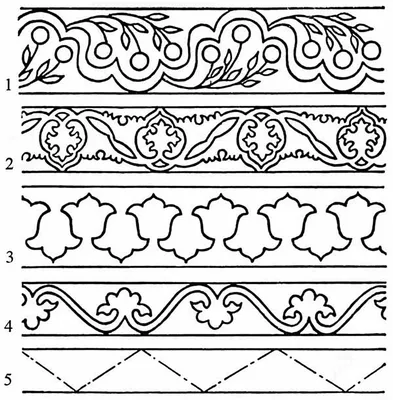 Татарские узоры легкие - 56 фото