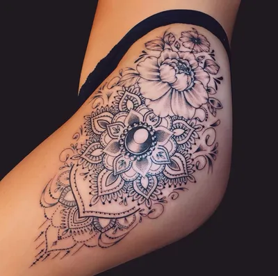 Красивые татуировки для девушек на бедре - выбираем лучшие варианты -  fotovam.ru