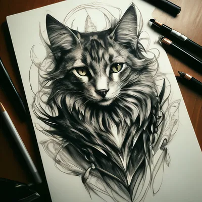 Тату сфинкс кот tattoo linework | Тату сфинкса, Парные татуировки, Тату