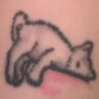 Татуировки кошка ❤️ значение, фото, эскизы и примеры