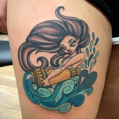 Tattoos with the zodiac sign Aquarius - photo and meaning - All about the  tattoo
