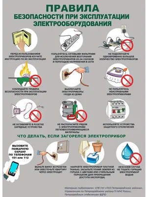 Бытовые электроприборы и пожарная безопасность - Муниципальное образование  округ Петровский