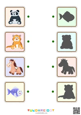 Разные животные. Тени. | aaBaby - Чем занять ребенка | Животные, Тени,  Разное