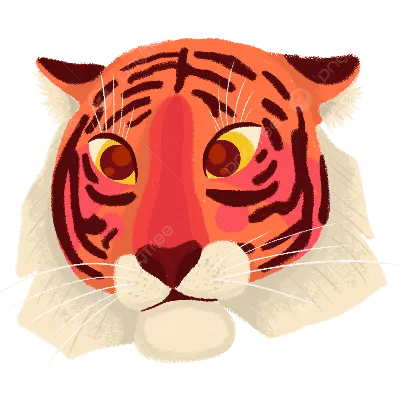 Разноцветный тигр, рисунок в стиле …» — создано в Шедевруме
