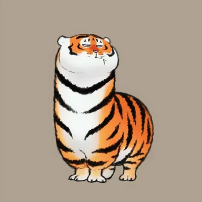 Векторный Рисунок Тигра — стоковая векторная графика и другие изображения  на тему Тигр - Тигр, Лежать, Зоопарк - iStock