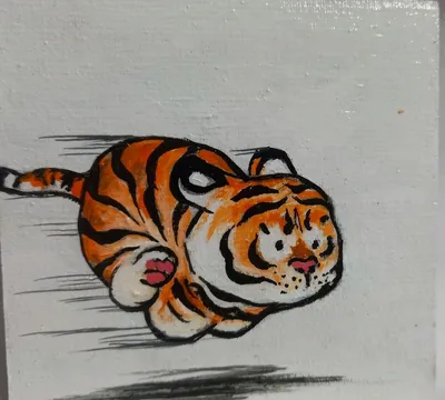 Тигр маленький рисунок (19 фото) » Рисунки для срисовки и не только