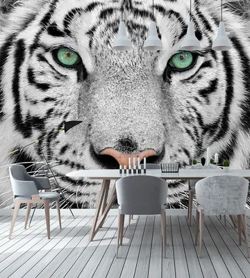 Пользовательские фото обои тигр животные обои 3D черный белый большой  росписи гостиной ТВ фон 3D настенные фрески обои рулон | AliExpress