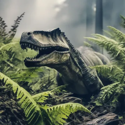 тираннозавр рекс с зубами в лесу, картинка динозавра фон картинки и Фото  для бесплатной загрузки