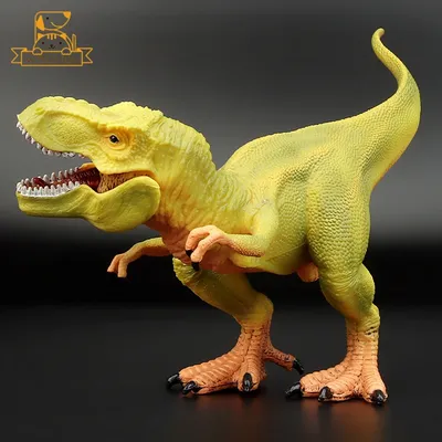 Фигурка Детское Время - Тираннозавр Рекс (с подвижной челюстью, цвета:  зеленый, желтый), серия: Динозавры - купить с доставкой по выгодным ценам в  интернет-магазине OZON (859731417)