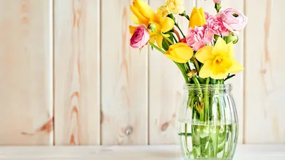 Заказать тюльпаны с доставкой по Москве | Доставка цветов Dakota flora |  Махровые тюльпаны в вазе