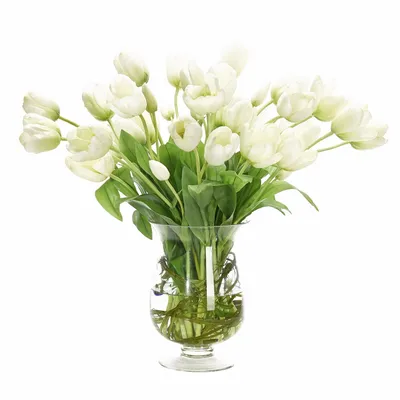 Разноцветные тюльпаны стоят в вазе …» — создано в Шедевруме