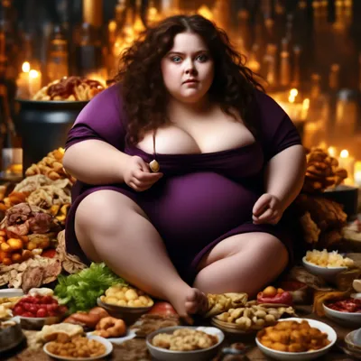 Фото толстых девушек с едой: доступные картинки в разных форматах