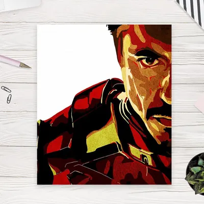 Картина “Тони Старк (Железный Человек) – 2” | PrintStorm