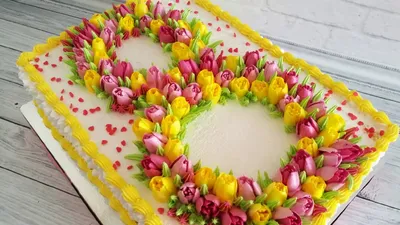 Торты на 8 марта: праздничные торты на восьмое марта маме и девушке  заказать по низким ценам в Санкт-Петербурге | Кондитерская Торт-Эль