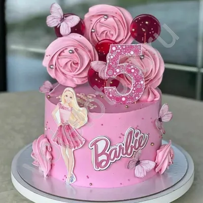 Торт «Розовая Барби» заказать в Москве с доставкой на дом по дешевой цене