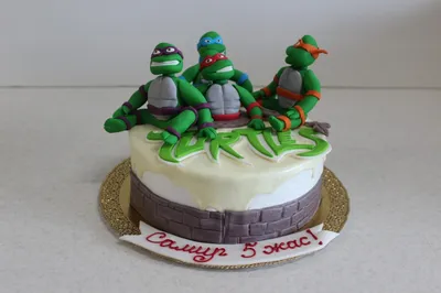Торт ЧЕРЕПАШКА НИНДЗЯ Кремовые торты для детей Cake Ninja Turtles - YouTube