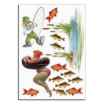 День Рыбака-6 вафельная картинка от интернет-магазина «Домашний Пекарь» с  оперативной доставкой