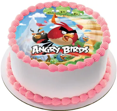 Angry birds cake | Детский торт, Фигурки на торт, Красивые торты