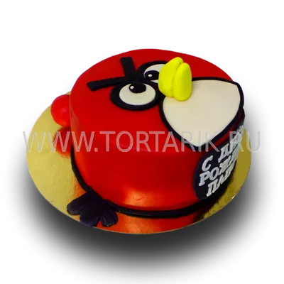 Торт для мальчика шести лет «Angry Birds»