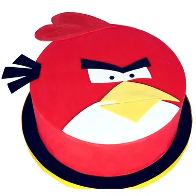 Торт для мальчика на день рождения в семь лет «Angry Birds»